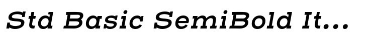 Henderson Slab Std Basic SemiBold Italic