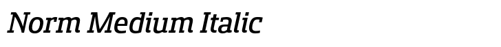 Sancoale Slab Norm Medium Italic