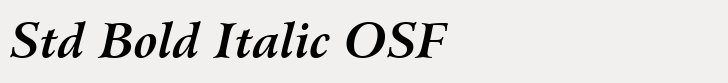 Arrus BT Std Bold Italic OSF