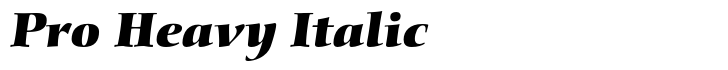 Diotima Classic Pro Heavy Italic