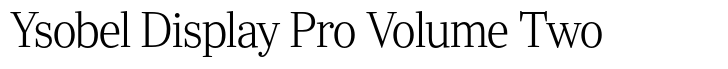 Ysobel Display Pro Volume Two