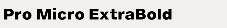 Helvetica Now Pro Micro ExtraBold