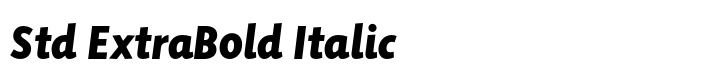 Sensibility Std ExtraBold Italic