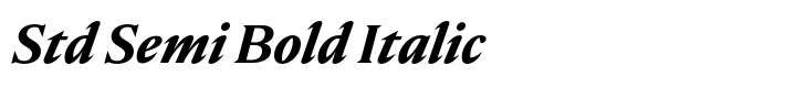 Nocturne Serif Std Semi Bold Italic