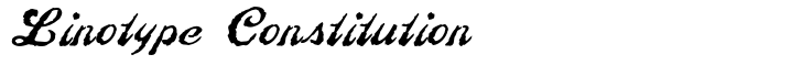 Linotype Constitution