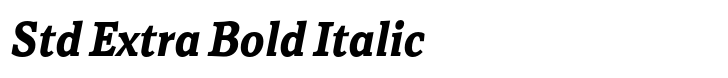 Rail Std Extra Bold Italic