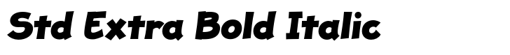 JollyGood Proper Std Extra Bold Italic
