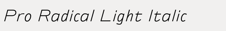 Ambiguity Pro Radical Light Italic