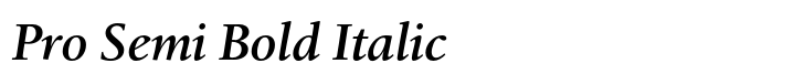 Birka Pro Semi Bold Italic