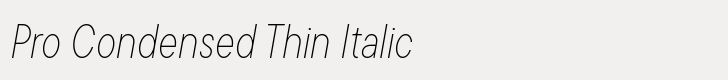 TT Commons Pro Pro Condensed Thin Italic