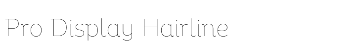 Binate Pro Display Hairline