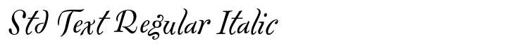 FF Fontesque Std Text Regular Italic