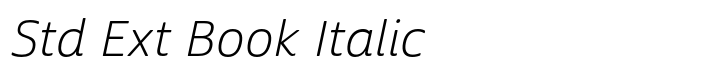 Cabrito Sans Std Ext Book Italic