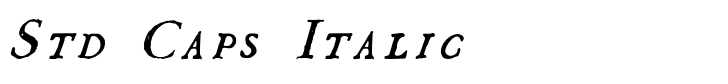 1790 Royal Printing Std Caps Italic