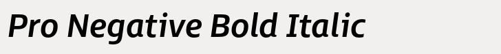 FS Millbank Pro Negative Bold Italic