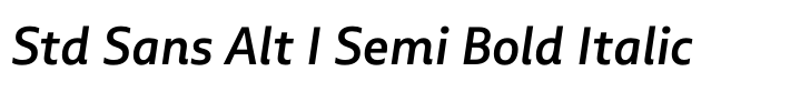 Multiple Std Sans Alt I Semi Bold Italic