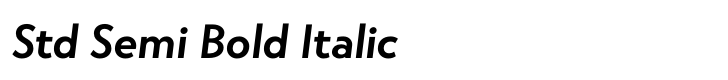 Atlan Std Semi Bold Italic