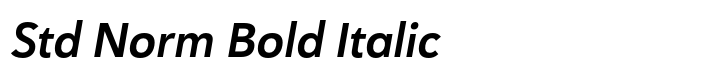 Haboro Sans Std Norm Bold Italic