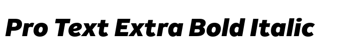 Binate Pro Text Extra Bold Italic