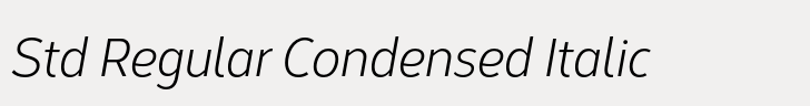 Corbert Condensed Std Regular Condensed Italic