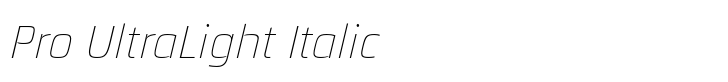 Quitador Sans Pro UltraLight Italic