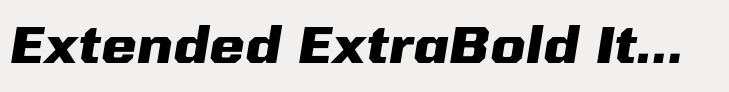 Kairos Sans Extended ExtraBold Italic