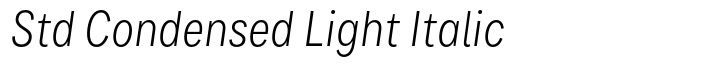 Bruta Global Std Condensed Light Italic
