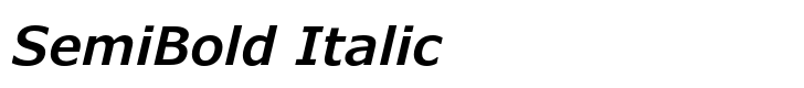 Verdana Pro SemiBold Italic