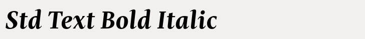 Mastro Std Text Bold Italic