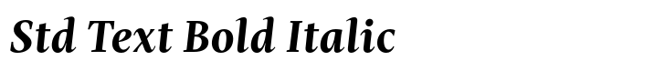 Mastro Std Text Bold Italic