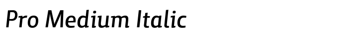 Yalta Sans Pro Medium Italic
