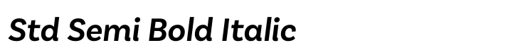 Basic Sans Std Semi Bold Italic