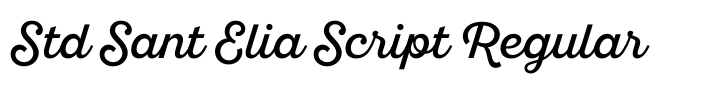 Sant’Elia Script Std Sant Elia Script Regular