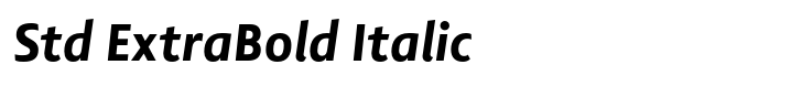 Lisboa Sans Std ExtraBold Italic