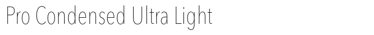 Avenir Next Pro Condensed Ultra Light