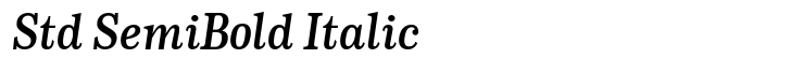 CA Normal Serif Std SemiBold Italic