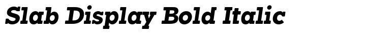 Okojo Pro Slab Display Bold Italic