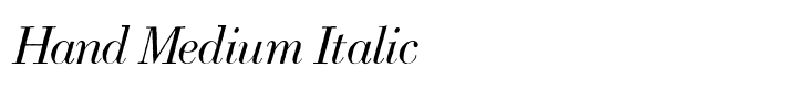 Bodoni Classic Hand Medium Italic