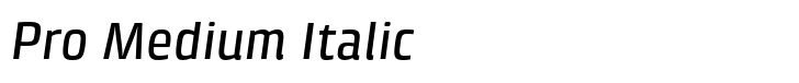 Klint Pro Medium Italic