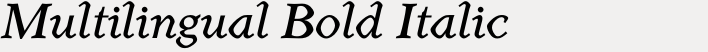 Henman Multilingual Bold Italic