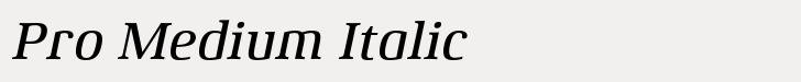 Xenois Serif Pro Medium Italic