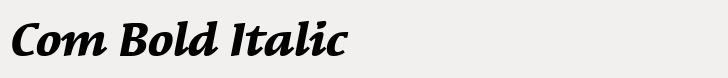 ITC Syndor Com Bold Italic