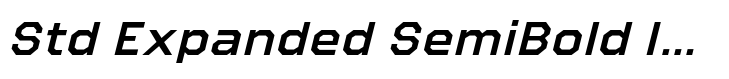 Refuel Std Expanded SemiBold Italic