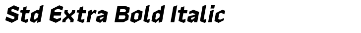 Zenga Std Extra Bold Italic