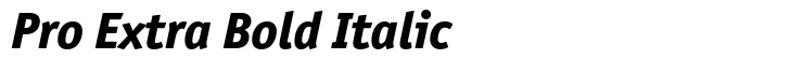 ITC Officina Sans Pro Extra Bold Italic