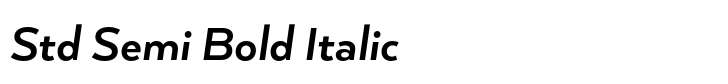 Arquitecta Standard Std Semi Bold Italic