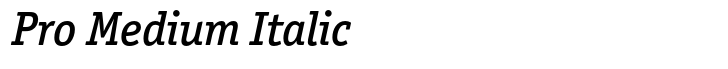 ITC Officina Serif Pro Medium Italic