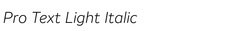 Binate Pro Text Light Italic