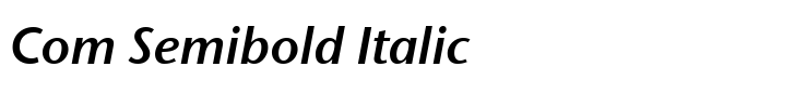 ITC Stone Sans II Com Semibold Italic