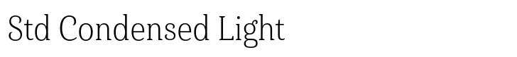 Haboro Serif Std Condensed Light